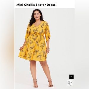 Torrid Mini Challis Skater Dress/Summer wear